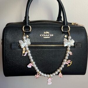 Christmas Theme Pearl Purse Charm